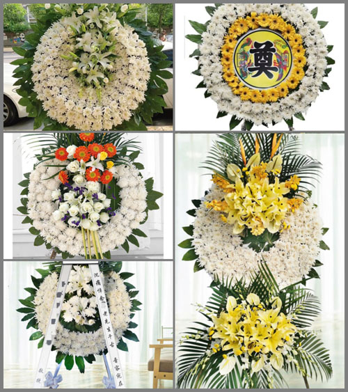 山东青岛即墨市蓝村镇戴家庄村花圈速递